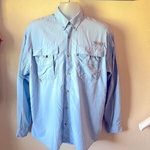 COLUMBIA OMNI-SHADE Mens Casual Button Down Shirt